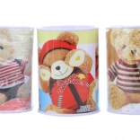 Metall-Spardose für Kinder, Motiv-Mix