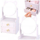 Holz-Mini-Toilette mit Ohren