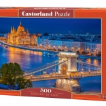 Puzzle 500 Teile Budapest bei Nacht