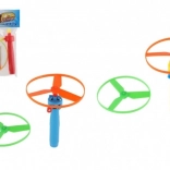 Abschuss-Propeller mit Starter, Kunststoff, Ø 9 cm, 2 Farben