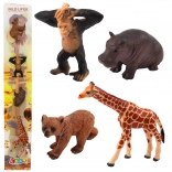 Set aus realistischen Wildtierfiguren
