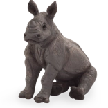 Mojo Nashornjunges sitzend