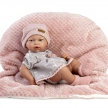 Guca realistische Neugeborenen-Puppe Mädchen 38 cm mit Vollvinylkörper