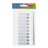 Haftnotizblatt Finger mit Lineal