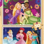 Holzpuzzle DISNEY Prinzessinnen 2×50 Teile