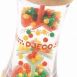 Holzrassel mit Perlen und Windrädchen DJECO