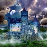 Puzzle Spuknacht auf Draculas Burg 1000 Teile