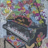 Puzzle HEYE Quilt Art: Klavier 1000 Teile