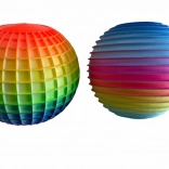 Knetball Jumbo Rainbow geriffelt 9 cm