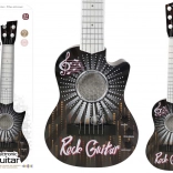 Elektrische Kinder-Gitarre mit Lichtern und Sounds samt Plektrum