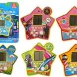 Taschen-Elektronikspiel Tetris in Sternform – Gelb