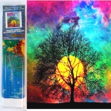 Set für Diamantmalerei NORIMPEX Farbiger Sonnenuntergang 30 × 40 cm