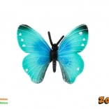 dekorativer Kunststoff-Schmetterling Morpho helena 7 cm