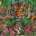 Educa Puzzle Tiger im Dschungel 500 Teile
