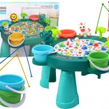 Kinderspiel Fischfang mit Tisch – grün