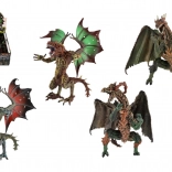 Plastikdrachenfigur 12x16 cm Mix Typen