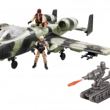 Flugzeug mit Figuren und Effekten