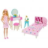 Barbie – Schlafzimmer-Set mit Puppe