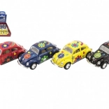 Metall-Automodell KINSMART VOLKSWAGEN Beetle 13 cm, Rückziehmotor, 4 Farben
