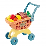 Einkaufswagen mit Lebensmitteln aus Bioplastik