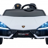 Elektrisches Kinderauto Lamborghini Revuelto XL 24V – weiß, zweisitzig
