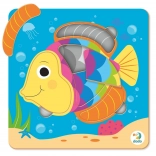 DODO Puzzle Fisch – Lernpuzzle ab 18 Monaten