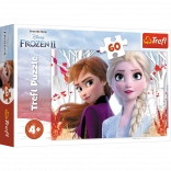 Puzzle 60 Teile Wundervolle Welt von Anna und Elsa