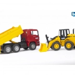 Bruder MAN Kipp-Lkw und Frontlader FR130