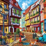 Pflasterstein-Straße Puzzle 500 Teile Anatolian