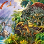 Puzzle 200 Teile Dinosaurier-Tal