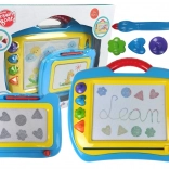 Magnetische Zeichentafel – Set mit 2 Stück, blau‑gelb