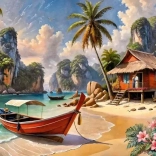 Thailändisches Paradies Puzzle 1000 Teile