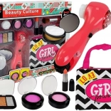 Schönheitsset mit Tasche, Massager und Lippenstift