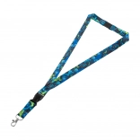 Premium-Schlüsselband mit Karabiner und Dinosauriermotiv