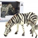 Zebraset mit Erwachsener und Jungtier - Tiere der Welt Serie