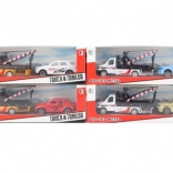 Metall-Abschleppwagen mit Auto – 4 Farbvarianten