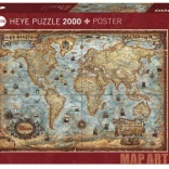Puzzle HEYE Welt, 2000 Teile
