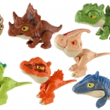 beißender Dinosaurier Mini 8 cm – Plastikfigur auf Karte