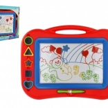 Magnetische Zeichentafel mit Stempeln, 43 × 30 cm