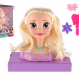 Frisierkopf Blond mit Zubehör