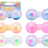 Antistress-Quetschhantel mit Glitzer