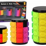 Satz von Logik-Puzzles Zylinder 3 Schwierigkeitsgrade