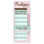 Notiz-Set PUSHEEN mit Magnet und Kugelschreiber