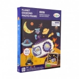 Diamantmalerei – Kreativset Weltraum mit Rahmen