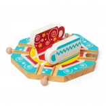 Bigjigs Rail Drehbahn mit Teetassen-Motiv
