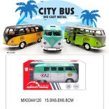 Mini-Metallbus mit zu öffnenden Türen und Rückziehantrieb