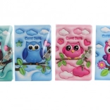 Eulen-Notizbuch mit sicherem Schloss