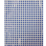 Tischdecke für den Kunstunterricht blau‑weiße Karos 65 × 50 cm