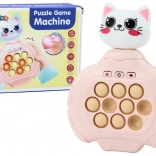 Spiel Pop-It Kätzchen Rosa Konsole Geschicklichkeit Pad Sensorische Vibrationen