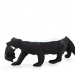 Mojo Honigdachs mit Jungem – realistische Tierfigur